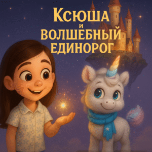 Персонализированная сказка про единорога, который учился говорить