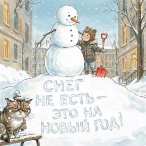 Снег не есть — это на Новый год!